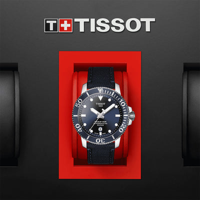 Tissot Seastar 1000 Powermatic 80 Silicium 43mm Blue Dial Men's Watch