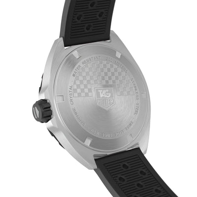 TAG Heuer Men's 41mm Black Dial Formula 1 Quartz Rubber Strap Watch