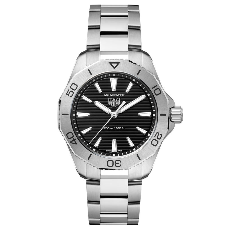 TAG Heuer Black Dial 40mm Aquaracer Professional 200 Men&