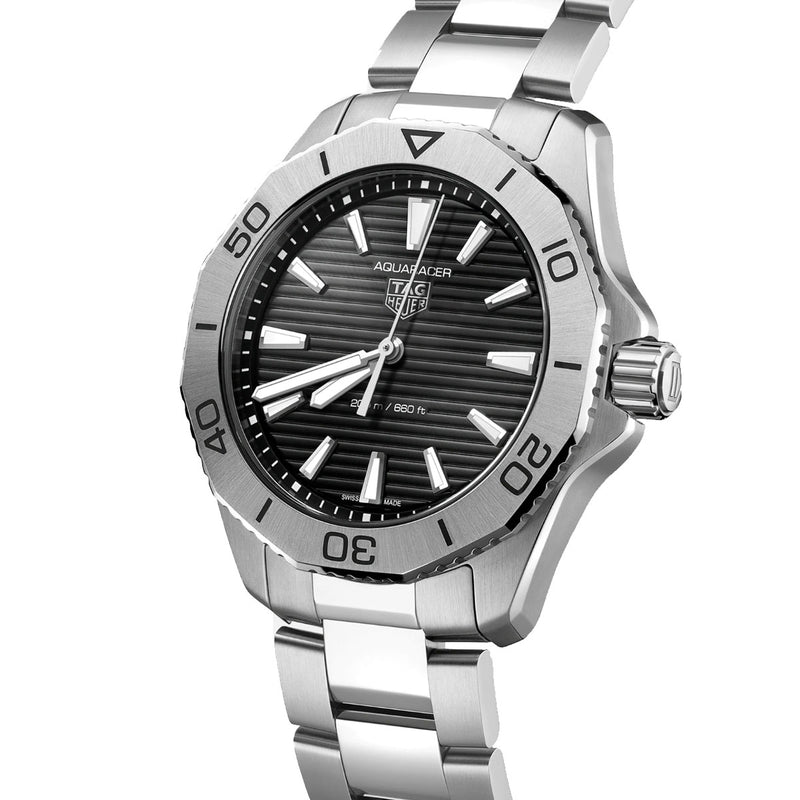 TAG Heuer Black Dial 40mm Aquaracer Professional 200 Men&