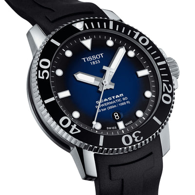 Tissot Seastar 1000 43mm Black & Blue Dial Men's Automatic Watch