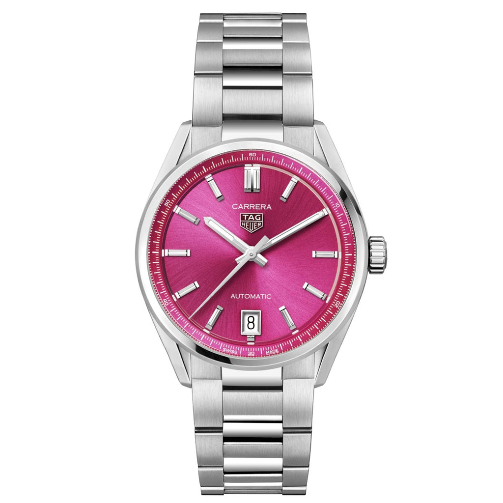 TAG Heuer Carrera Date 36mm Pink Automatic Ladies Watch