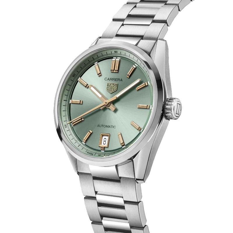 TAG Heuer Carrera Date 36mm Green Automatic Ladies Watch